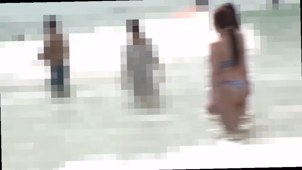 撮影シーン：望遠レンズで追う美女たち 0